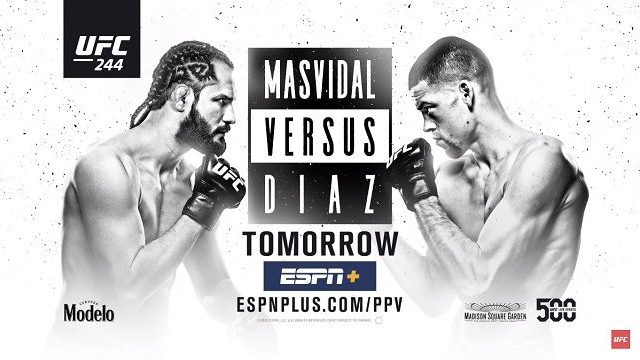 Watch UFC 244: Masvidal vs. Diaz 11/02/2019 PPV Full Show Online Free